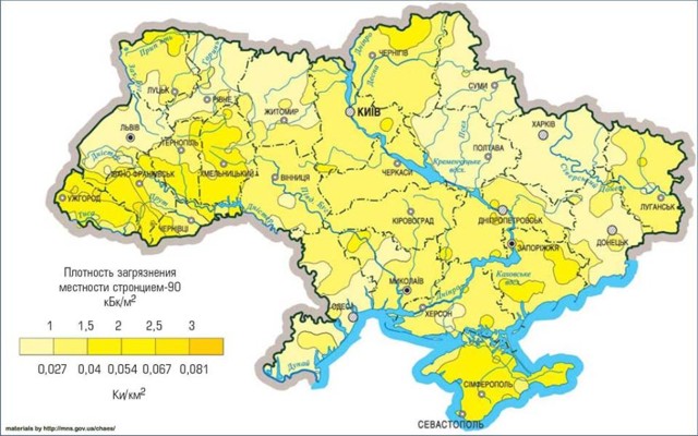 заражение стронций украина